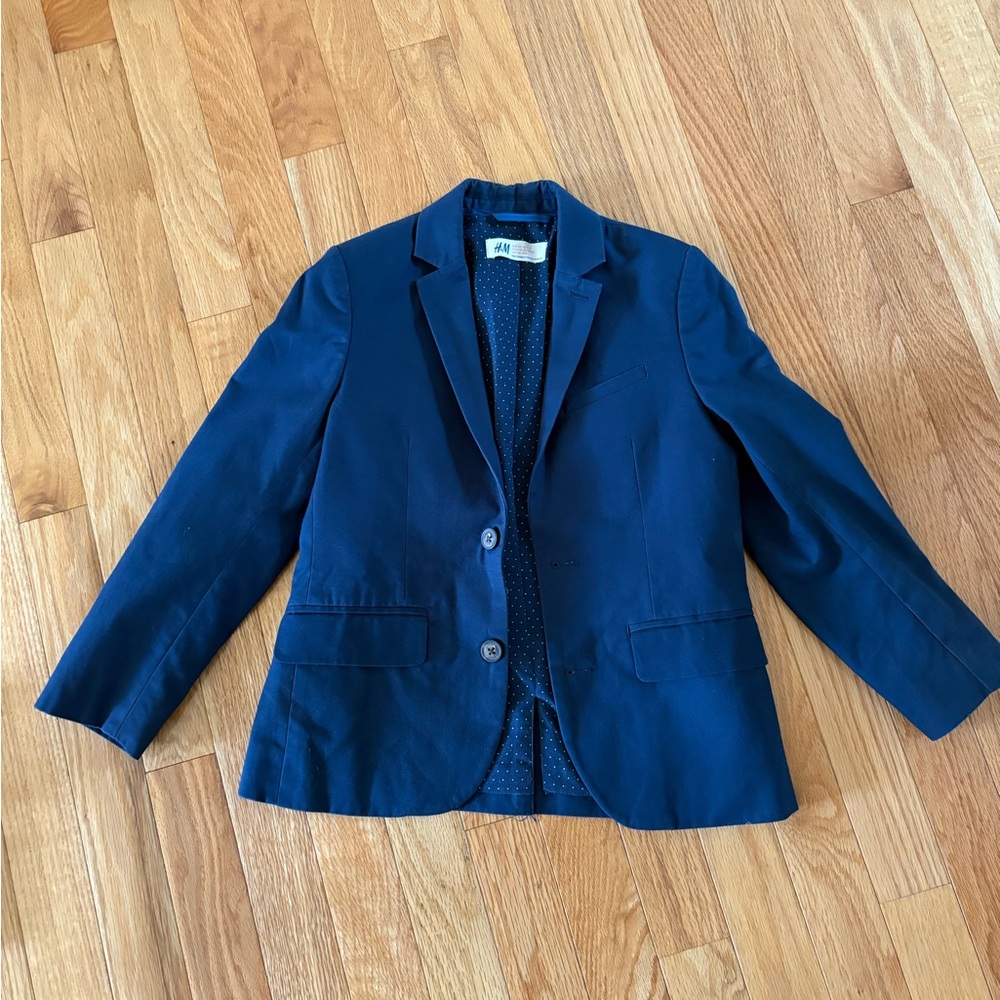 H&M Dark Blue Polka Dot Jacket